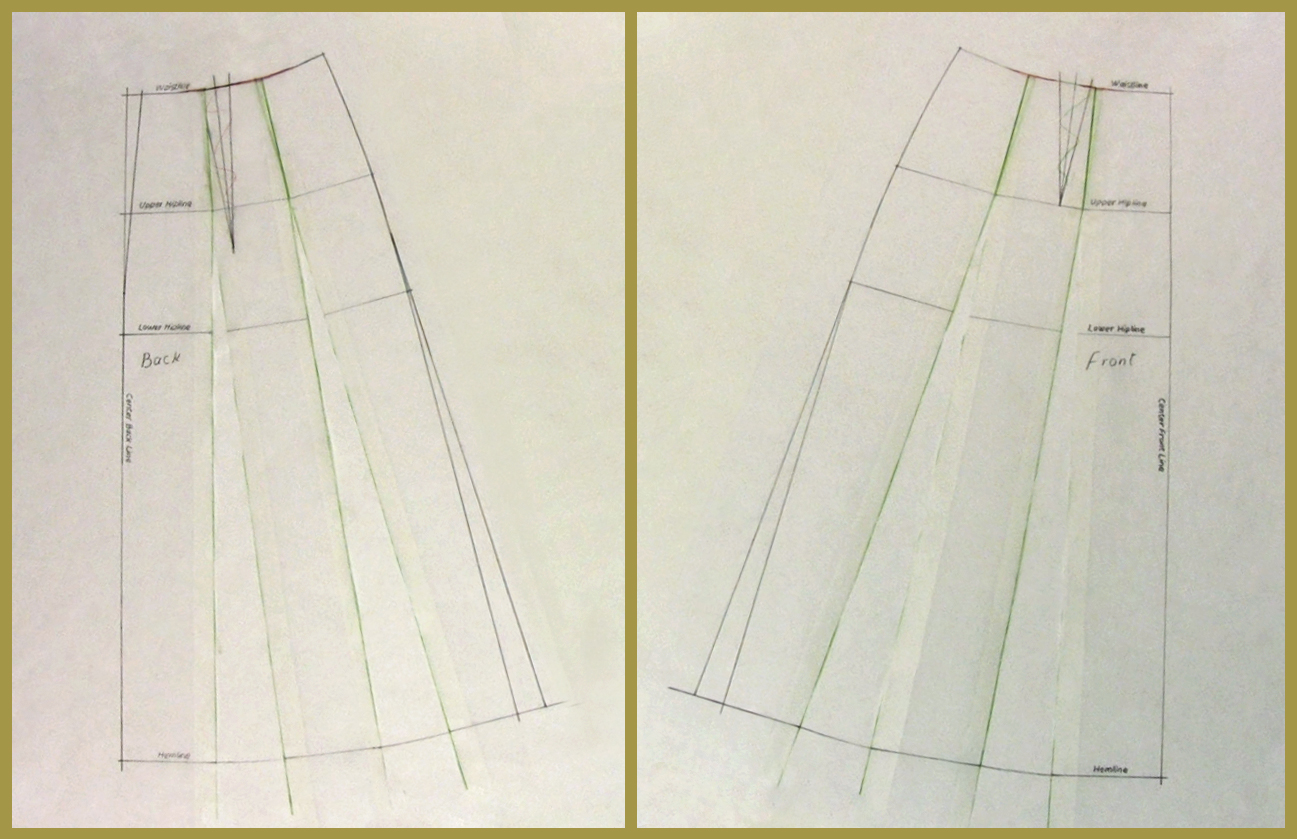 ALine Skirt Pattern Making (Drafting) Online Videos